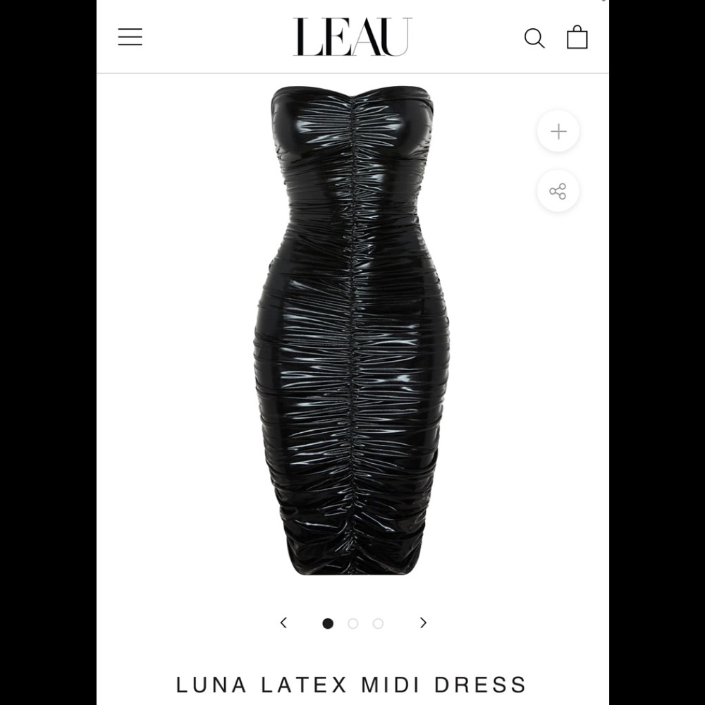 Leau Luna Latex Midi Dress size Medium - never worn